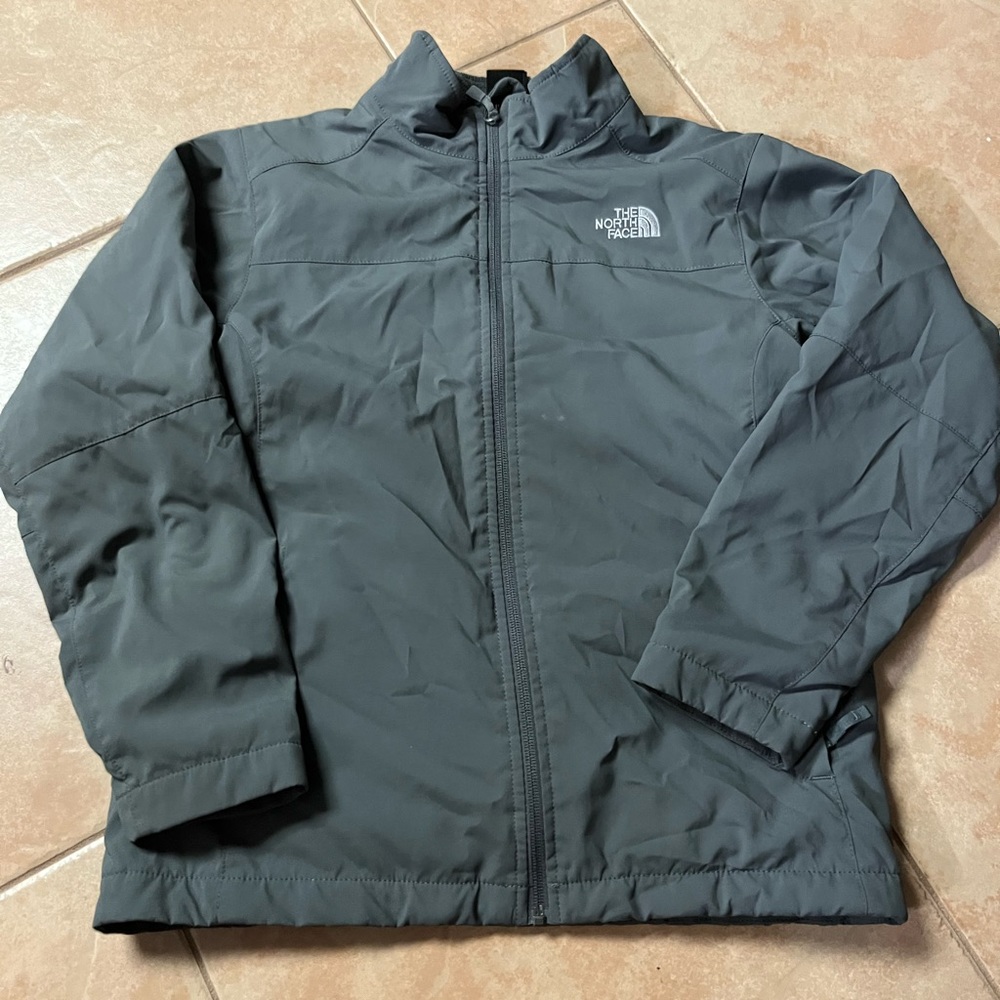 GOOD CONDITION YOUTH Size large North face grey jacket